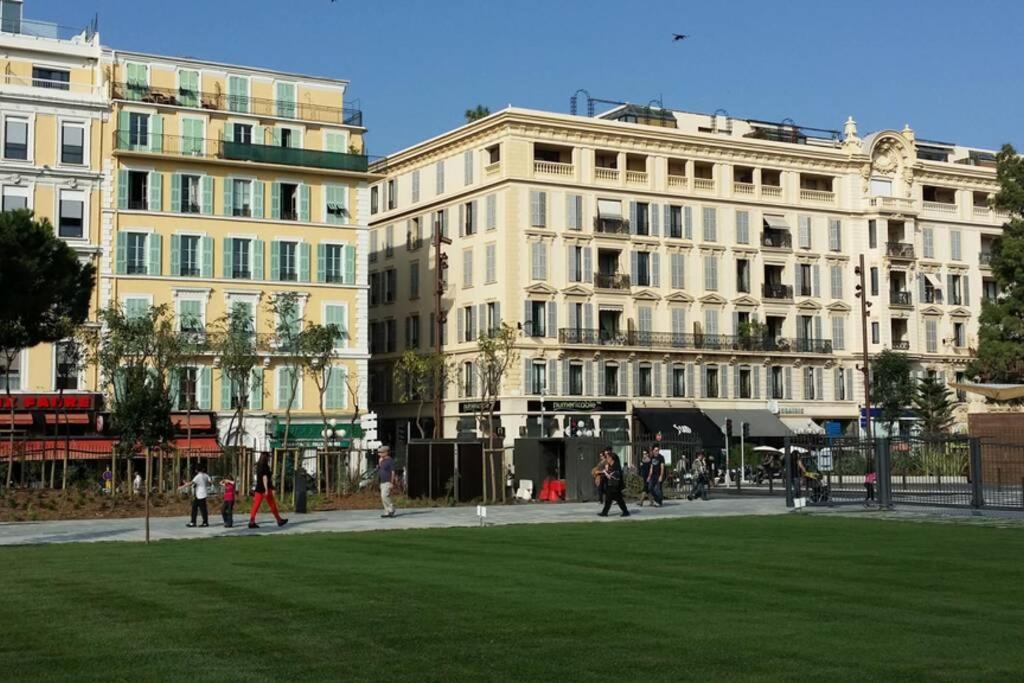 Spacious 3 Bedroom Flat Nice Center - Magnificent View-Parking Exterior photo