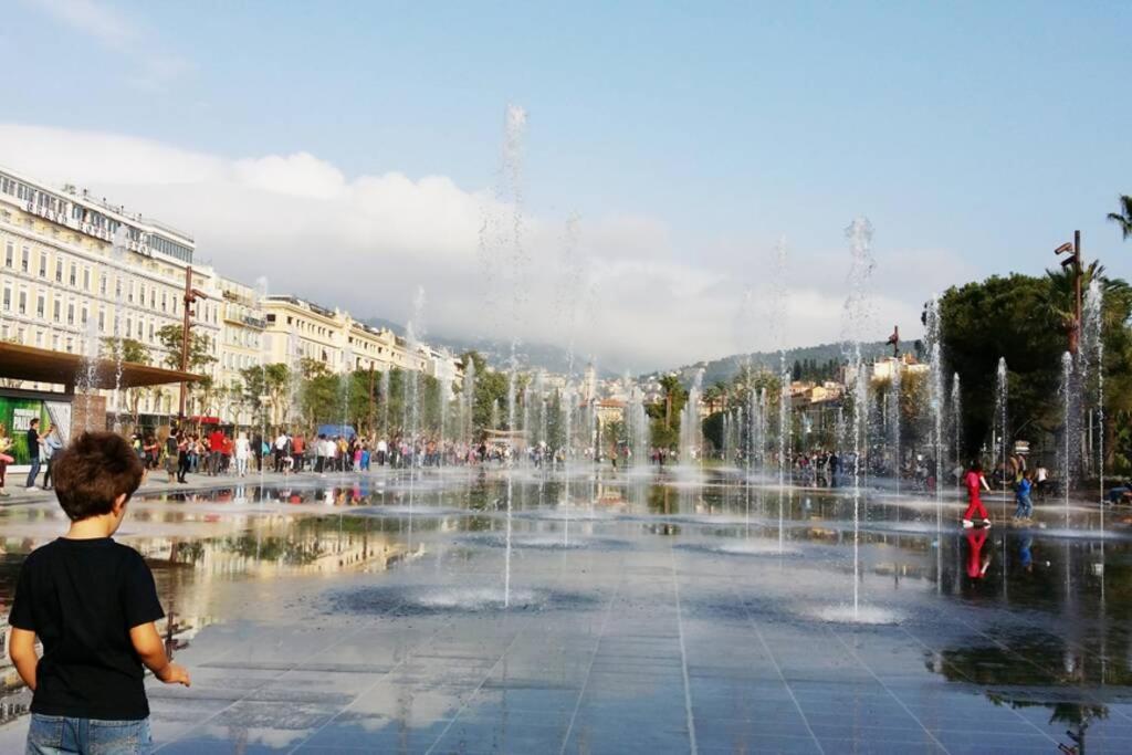 Spacious 3 Bedroom Flat Nice Center - Magnificent View-Parking Exterior photo