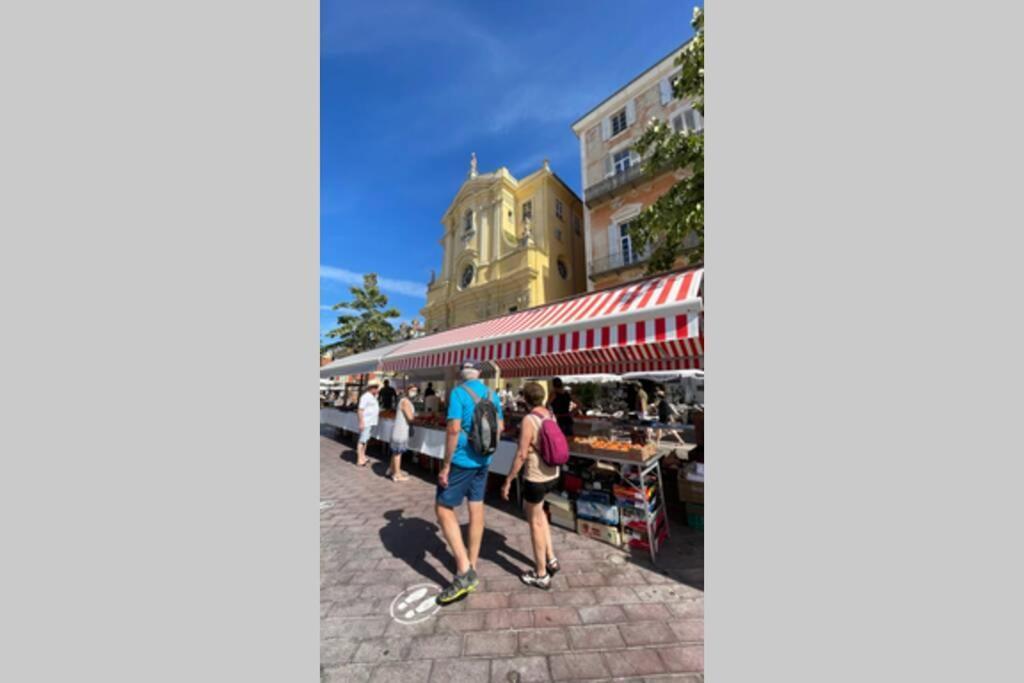 Spacious 3 Bedroom Flat Nice Center - Magnificent View-Parking Exterior photo