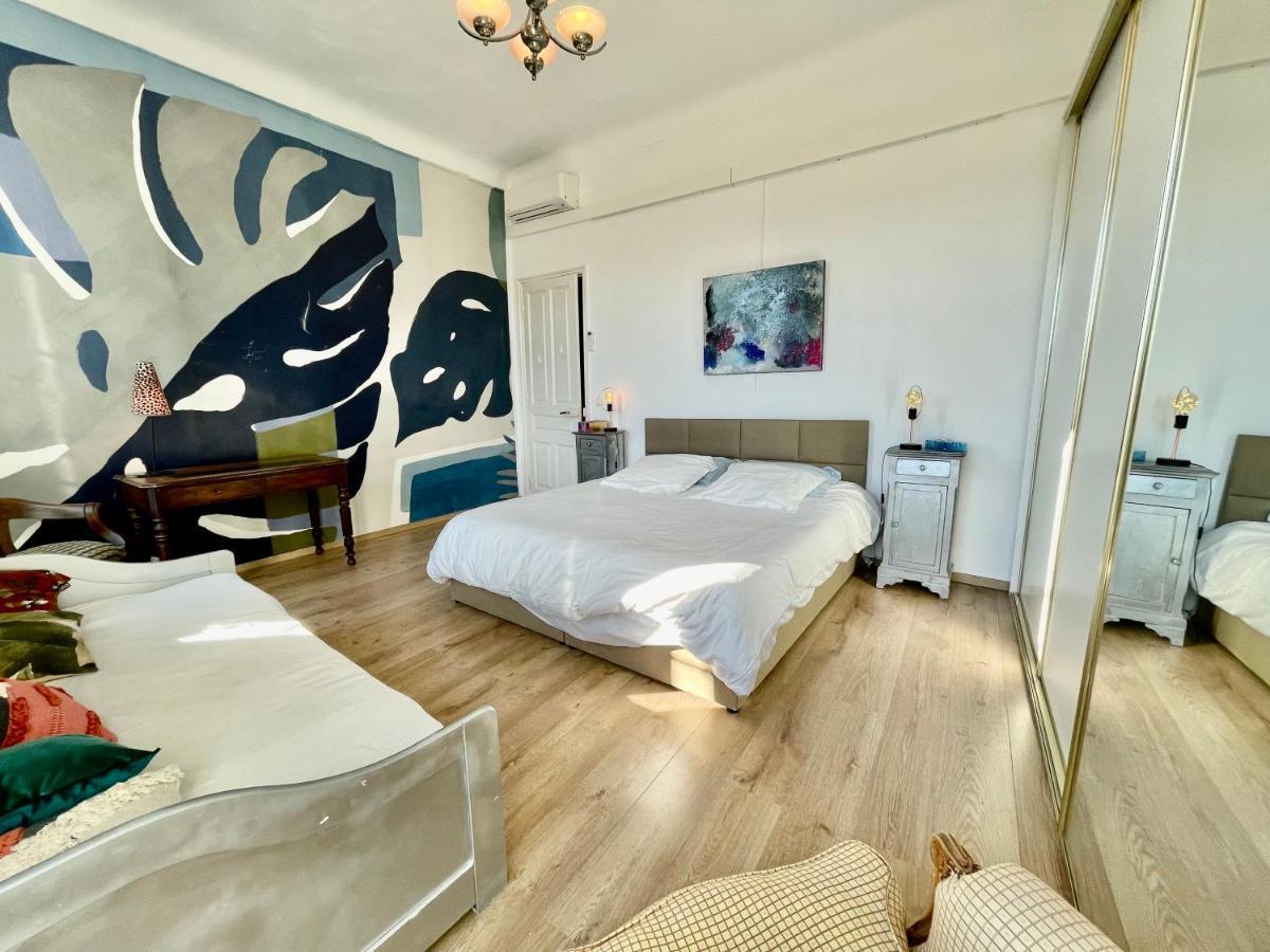Spacious 3 Bedroom Flat Nice Center - Magnificent View-Parking Exterior photo