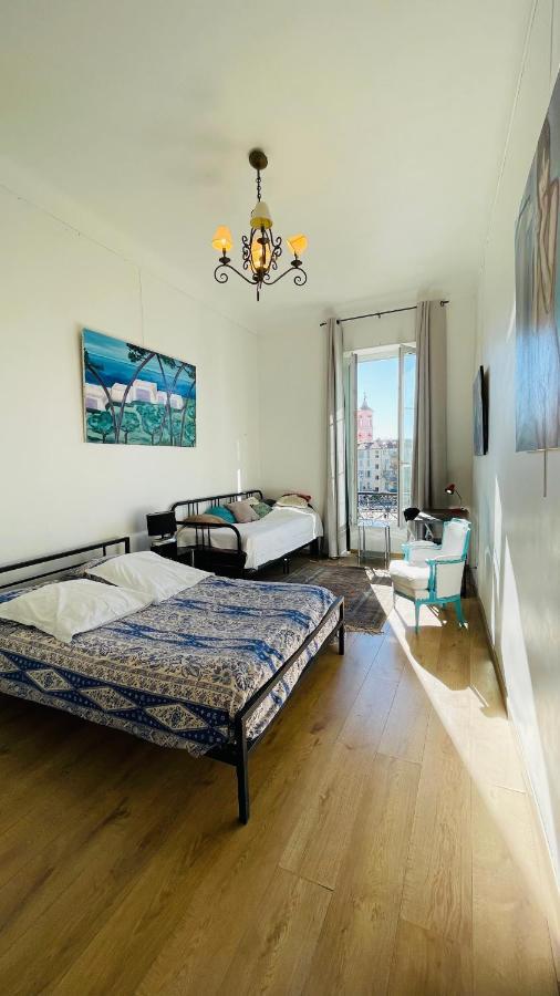 Spacious 3 Bedroom Flat Nice Center - Magnificent View-Parking Exterior photo